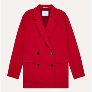 Aritzia Wilfred Cherelle Blazer - Red